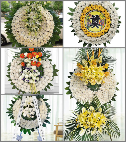 山东青岛即墨市通济街道八里庄二村花圈速递