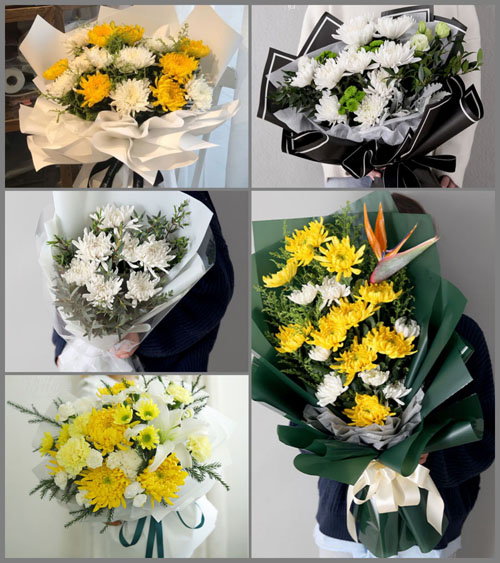 山东青岛即墨市通济街道八里庄二村白事花束代送